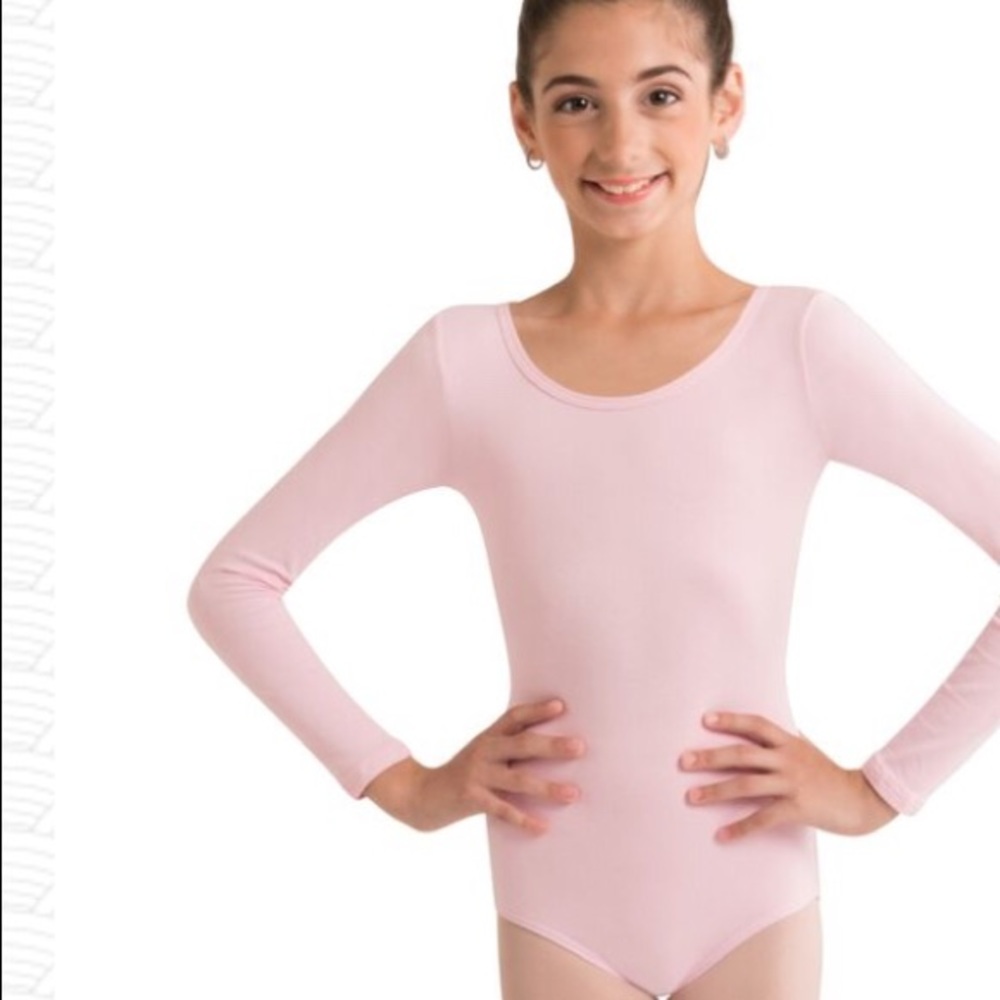 Body Wrappers Girls Child Long Sleeve Leotard 12